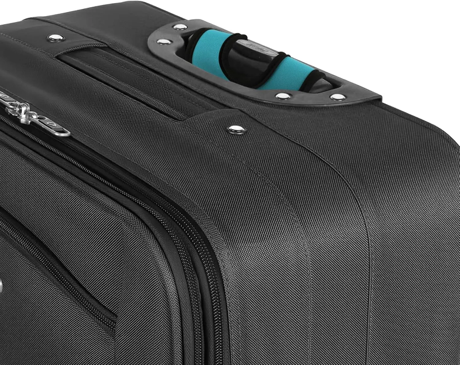 Cosmos 5 Pcs Neoprene Luggage Handle Wrap Soft Grip Handle Cover Luggage Identifier with Hollow Design for Push-Button Handle Trolley Handle and Travel Suitcase Trolley Case