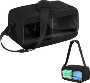 Cosmos Cornhole Bag Carrying Case Corn Hole Bean Bag Holder Carrier Holds 8 Bean Bags, Portable Storage Organizer Bag with Detachable Divider and Adjustable Strap for Men and Women