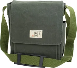 Cotton Canvas Cross Body Bag Moss Green For Men (Moss Green)