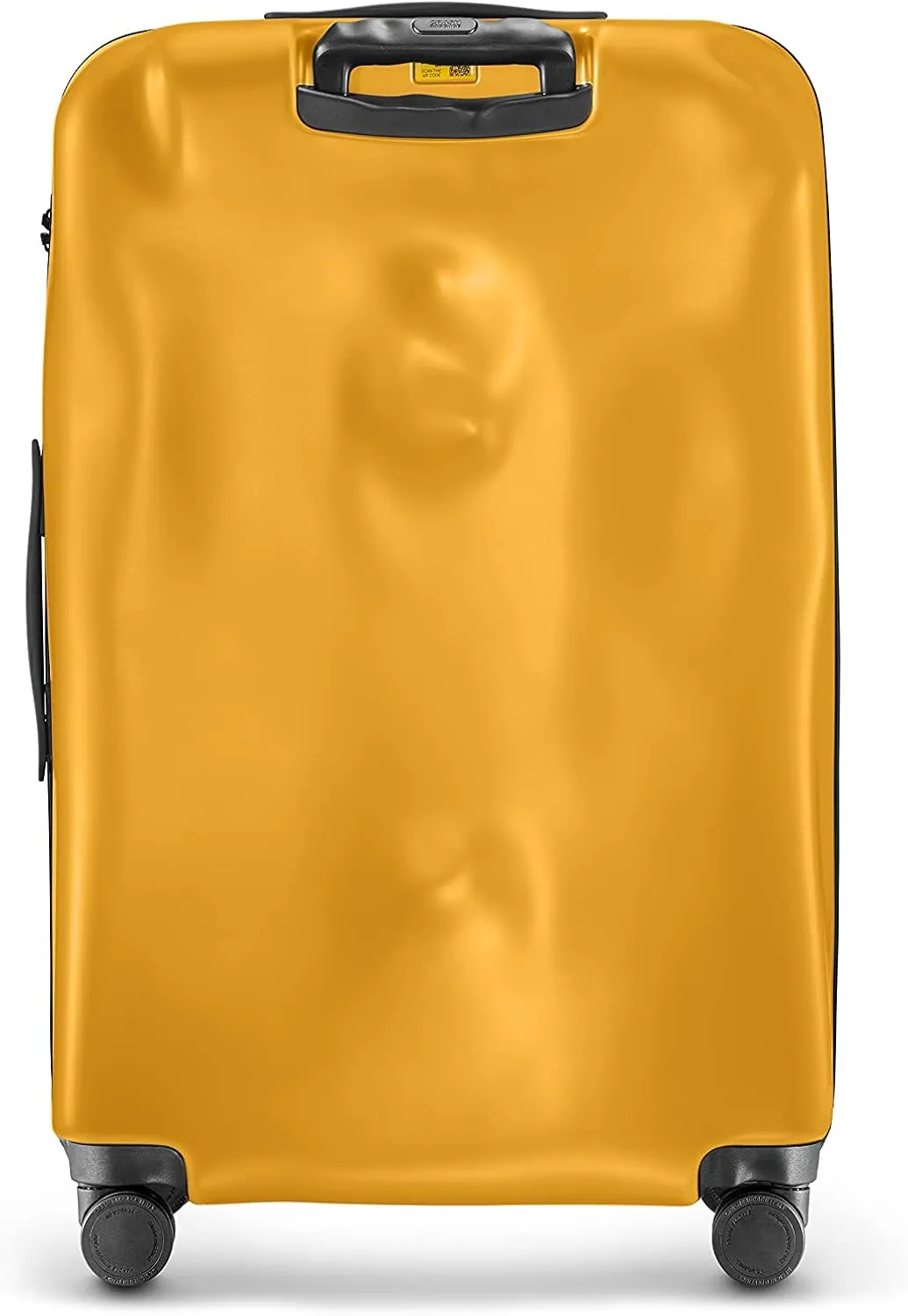 CRASH BAGGAGE Icon Suitcase | Yellow | 99L | 100% Polycarbonate, TSA-Approved Lock, 360° Spinning Wheels