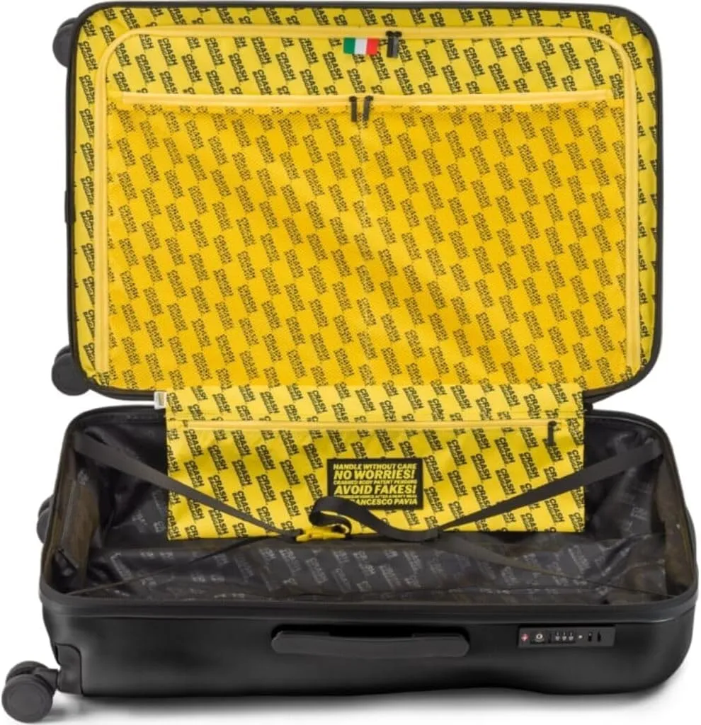 CRASH BAGGAGE Icon Trolley Suitcase 3pcs Set | (S M L) | Black