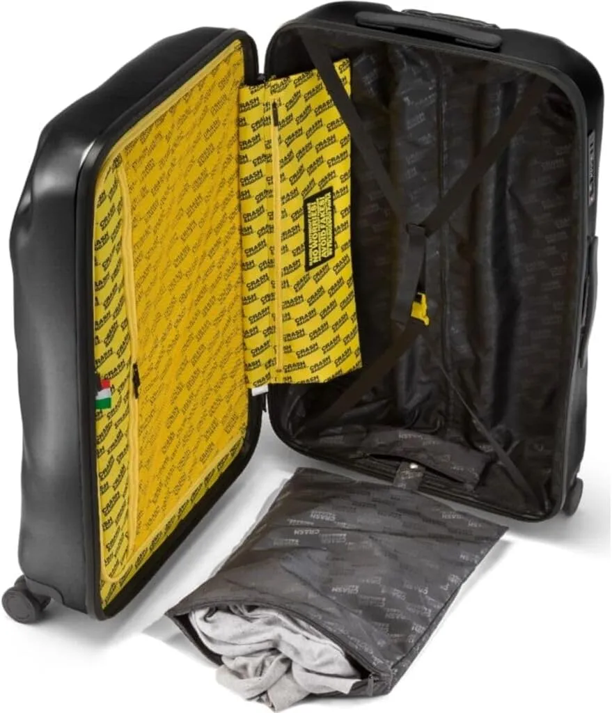 CRASH BAGGAGE Icon Trolley Suitcase 3pcs Set | (S M L) | Black