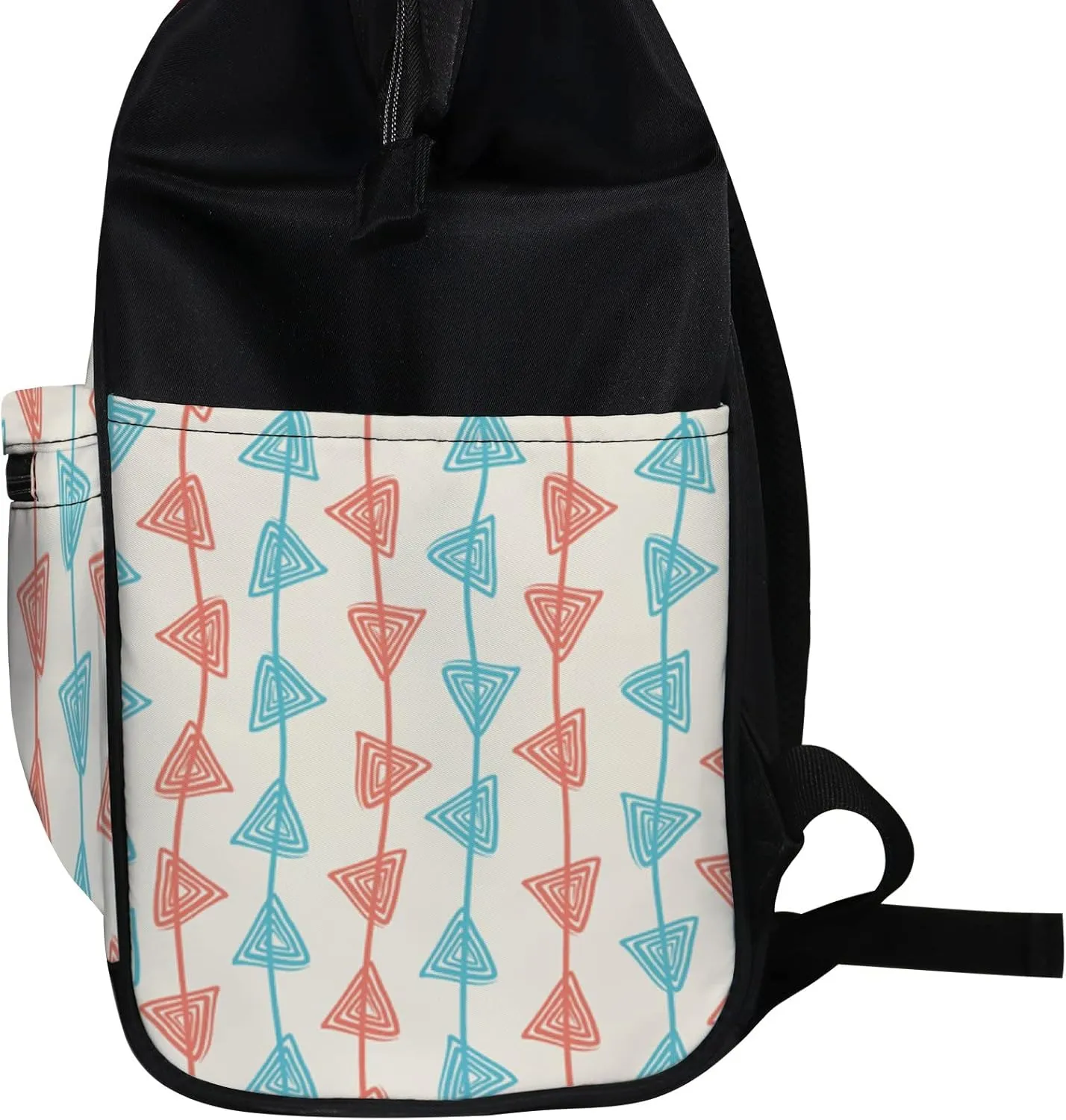 Creative Swirl Triangle Diaper Bag Backpack Waterproof Backpack Baby Nappy Changing Bag for Travel Large Capacity Durable and Stylish for Woman