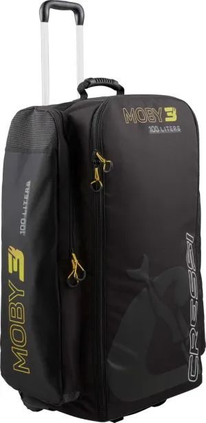 CRESSI Strong Large Capacity Roller Luggage Bag 100L with Backpack Straps - Moby 3: Designed in Italy