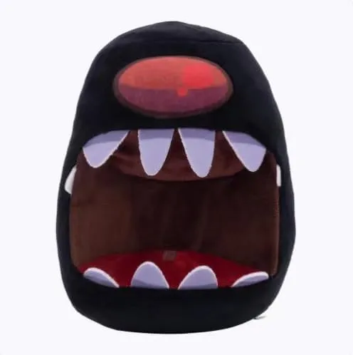 Cube Runners Cyclops Plush Toy， Plush cartoon dolls around The game, for boys and girls, 25CM/9.8 inches, Black