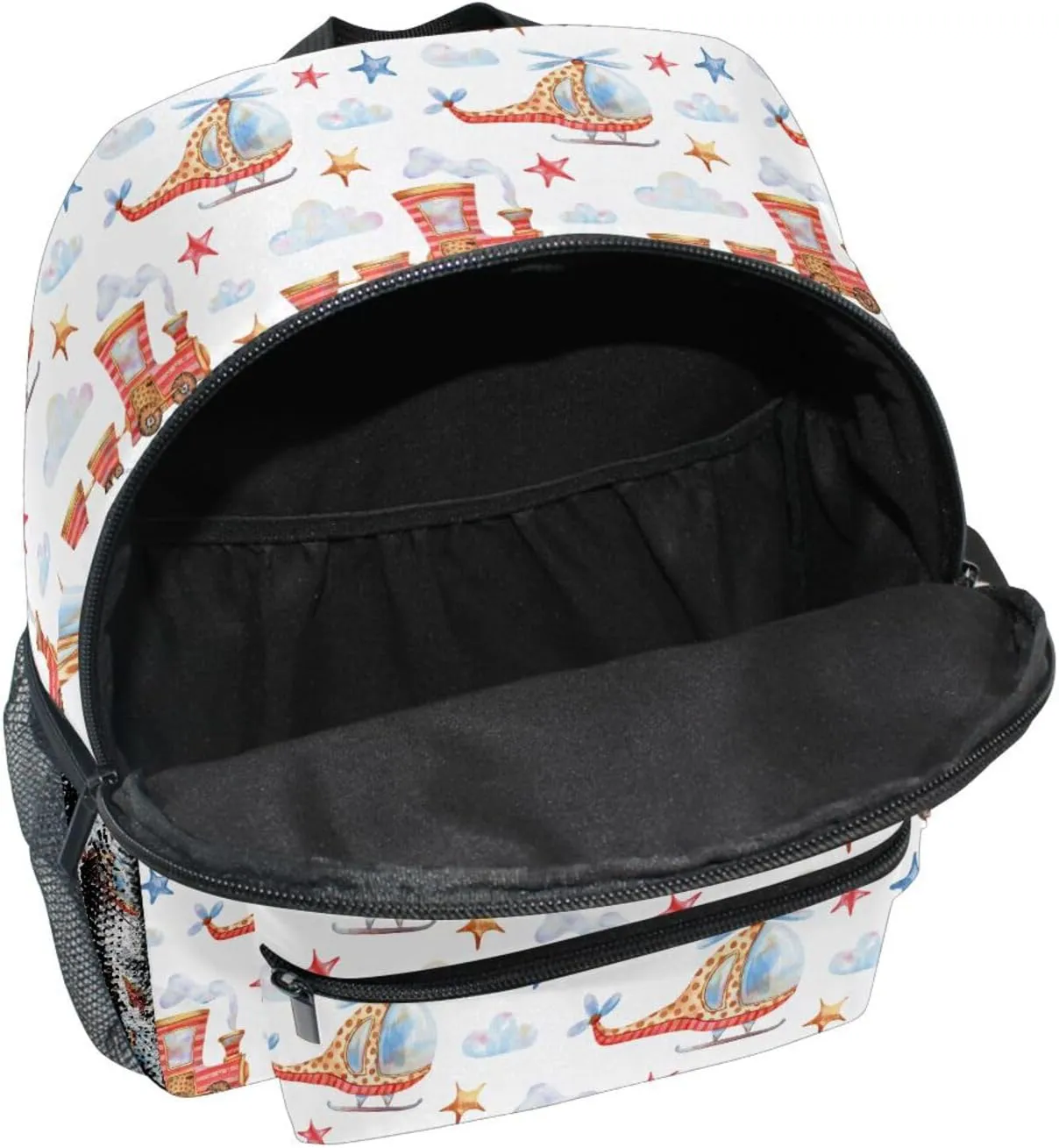 Custom Kids Toddler Backpack, Airplane Train Backpack for Boys Girls, Preschool School Children Schoolbag Nursery Junior Primary Student Travel Bag