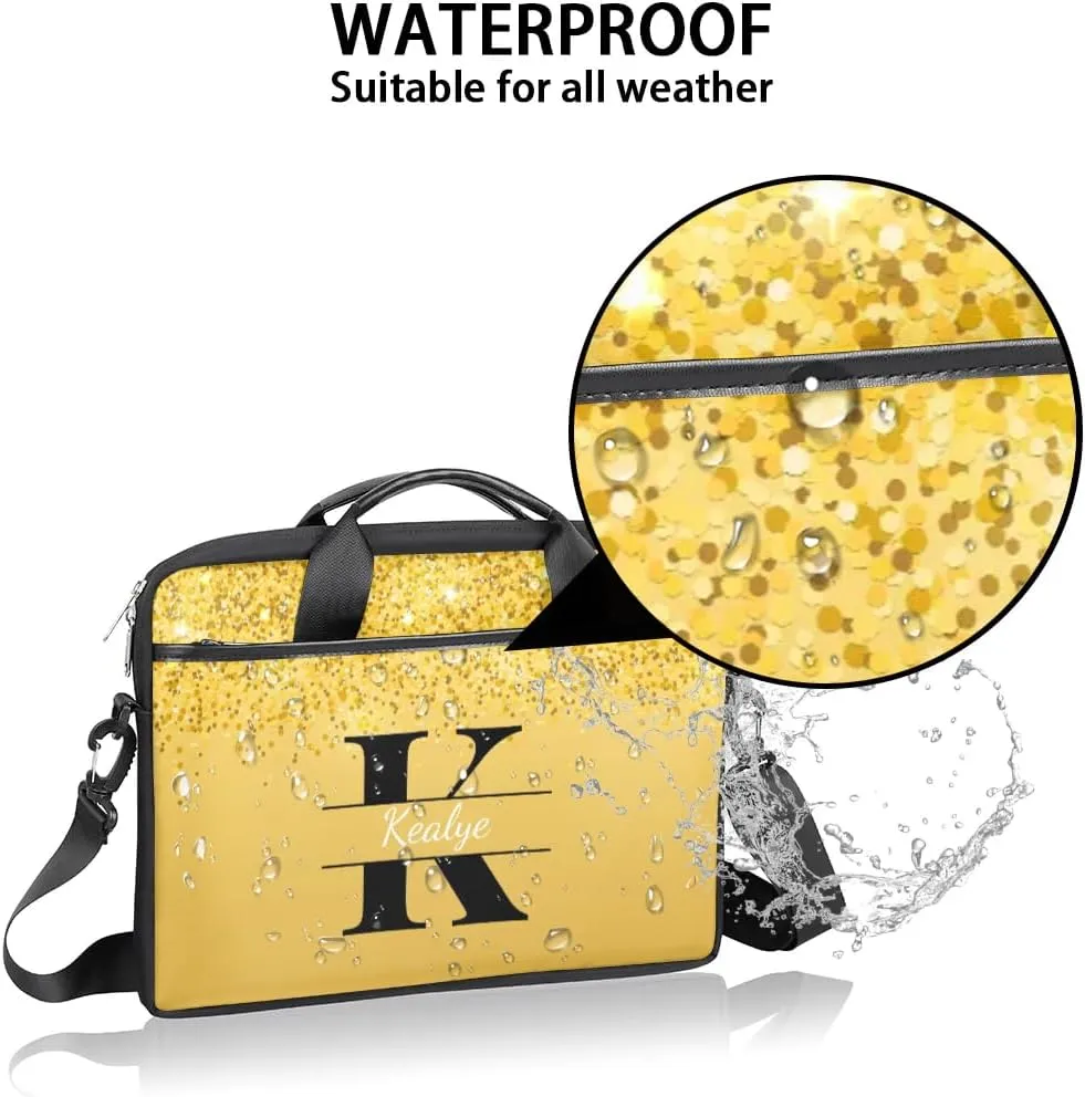 Custom Laptop Bag for Women Men Personalized Name 13 14 15.6 inch Laptop Messenger Shoulder Bags