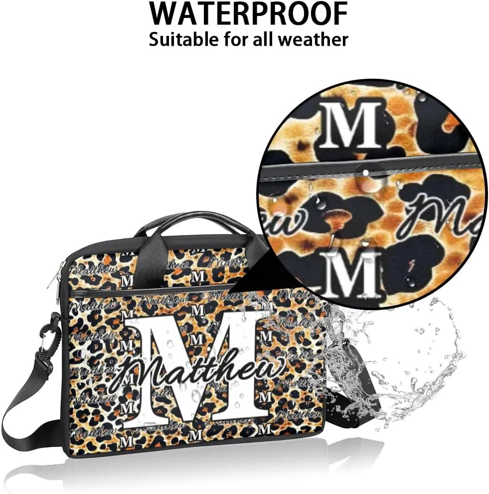 Custom Laptop Bag for Women Men Personalized Name 13 14 15.6 inch Laptop Messenger Shoulder Bags
