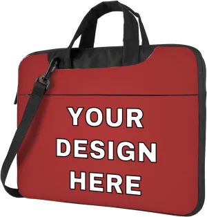 Custom Laptop Bag Messenger & Shoulder Bags Add Photo Text Computer Carrying Case with Strap