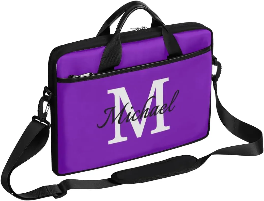 Custom Laptop Bag with Name Personalized Shoulder Bag Lightweight Computer Bag Messenger Bags with Handle