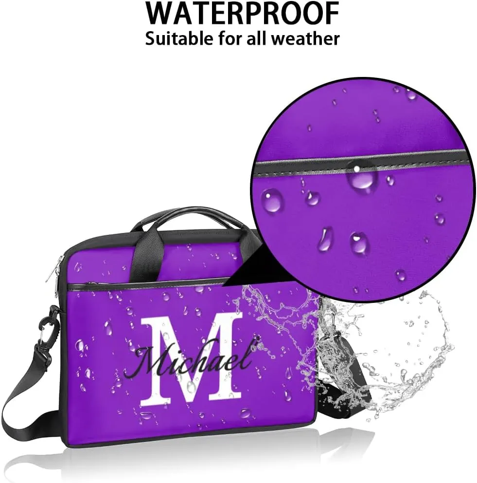 Custom Laptop Bag with Name Personalized Shoulder Bag Lightweight Computer Bag Messenger Bags with Handle