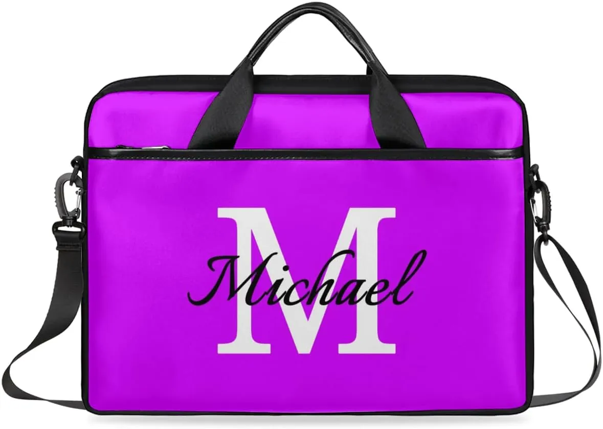 Custom Laptop Bag with Name Personalized Shoulder Bag Lightweight Computer Bag Messenger Bags with Handle