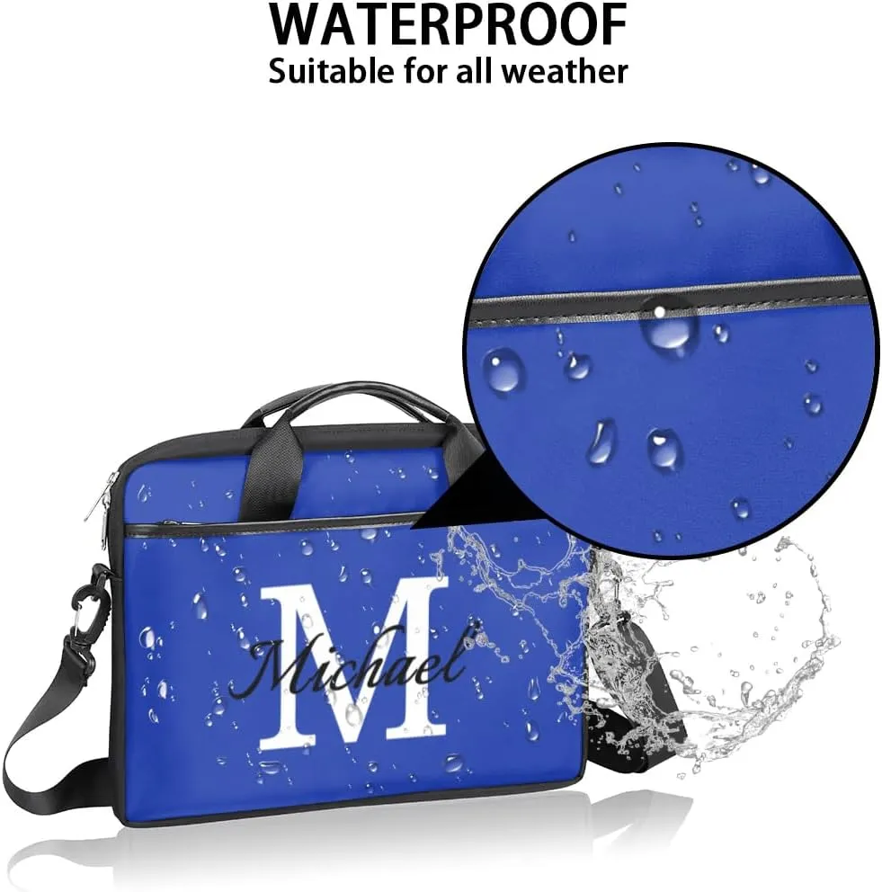 Custom Laptop Bag with Name Personalized Shoulder Bag Lightweight Computer Bag Messenger Bags with Handle