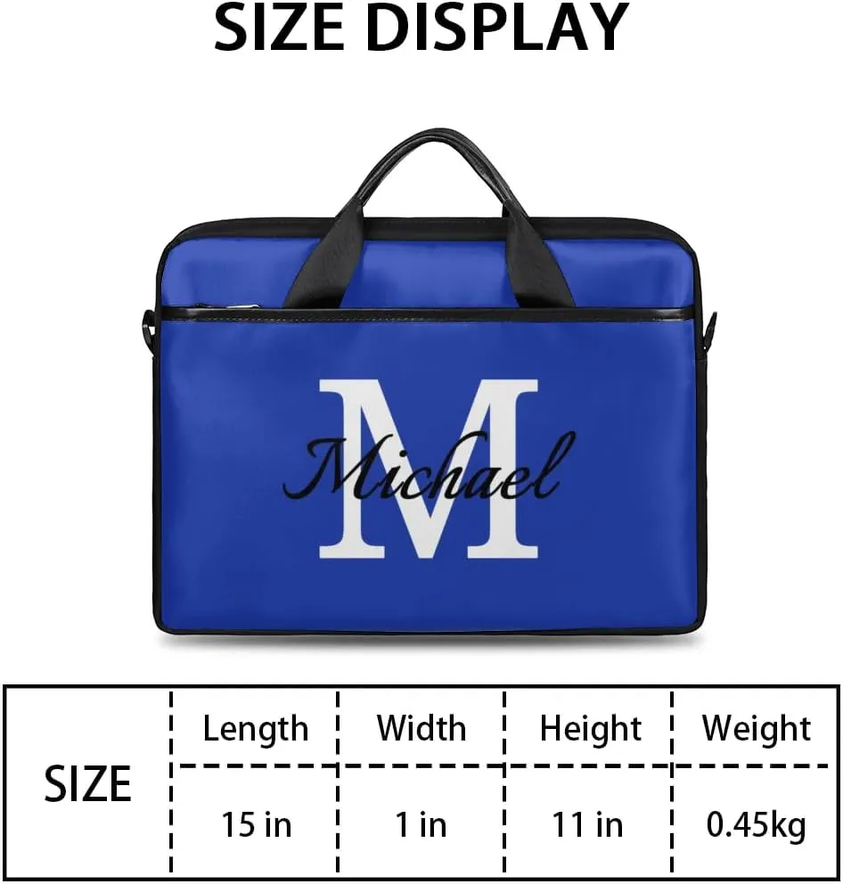 Custom Laptop Bag with Name Personalized Shoulder Bag Lightweight Computer Bag Messenger Bags with Handle