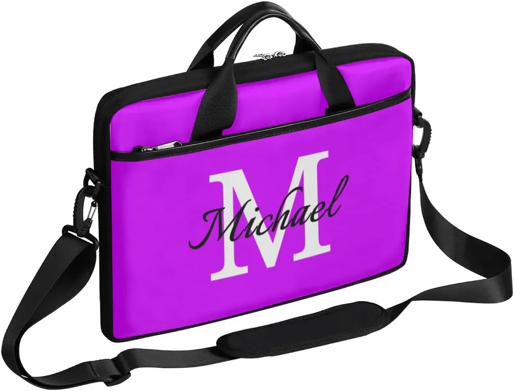 Custom Laptop Bag with Name Personalized Shoulder Bag Lightweight Computer Bag Messenger Bags with Handle