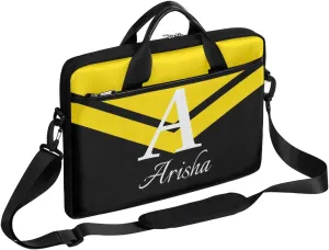 Custom Laptop Bag with Name,Personalized Laptop Shoulder Bag Add Your Own Name,Customized Portable Computer Pocket Case Gifts