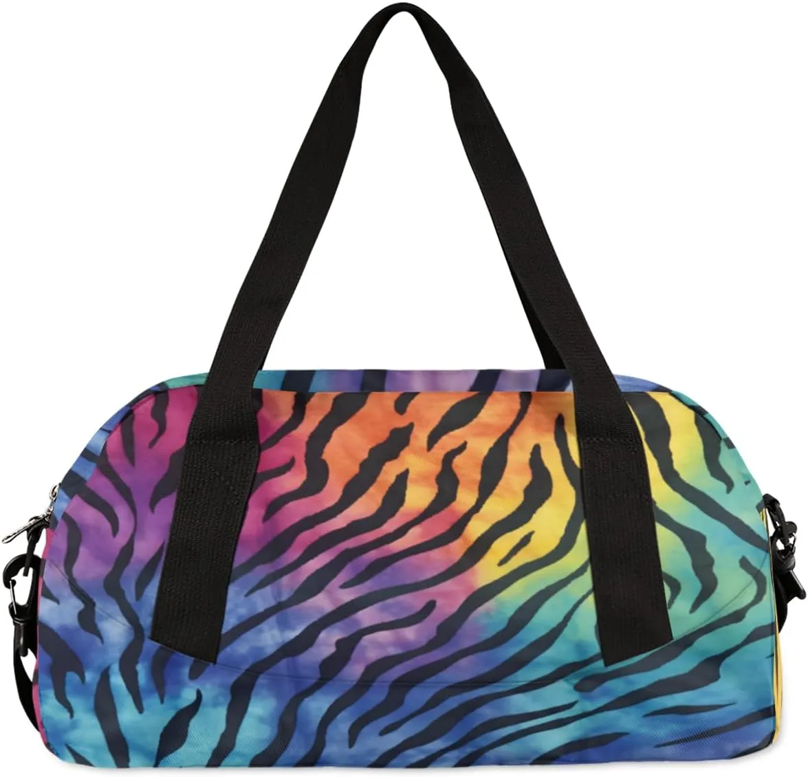Custom Name Kids Duffle Bag Personalized Text Ballet Dance Sports Bag Waterproof Overnight Weekender Travel Workout Duffel Bag Gymnastics Carry On Bag for Boys Girls Teen Gifts, Color Leopard Print
