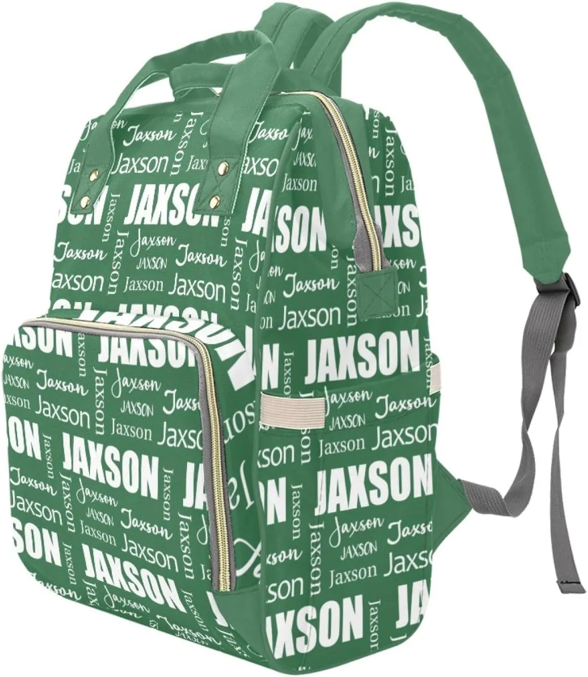 Customized Name Diaper Bag for Mom, Personalized Monogram Diaper Backpack for Mama Mommy Maternity, Large Capacity Nappy Bag for Baby Girls Boys, Travel Shoulder Bag for Women