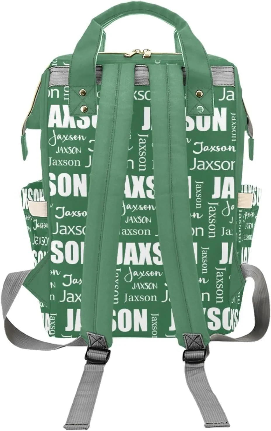 Customized Name Diaper Bag for Mom, Personalized Monogram Diaper Backpack for Mama Mommy Maternity, Large Capacity Nappy Bag for Baby Girls Boys, Travel Shoulder Bag for Women