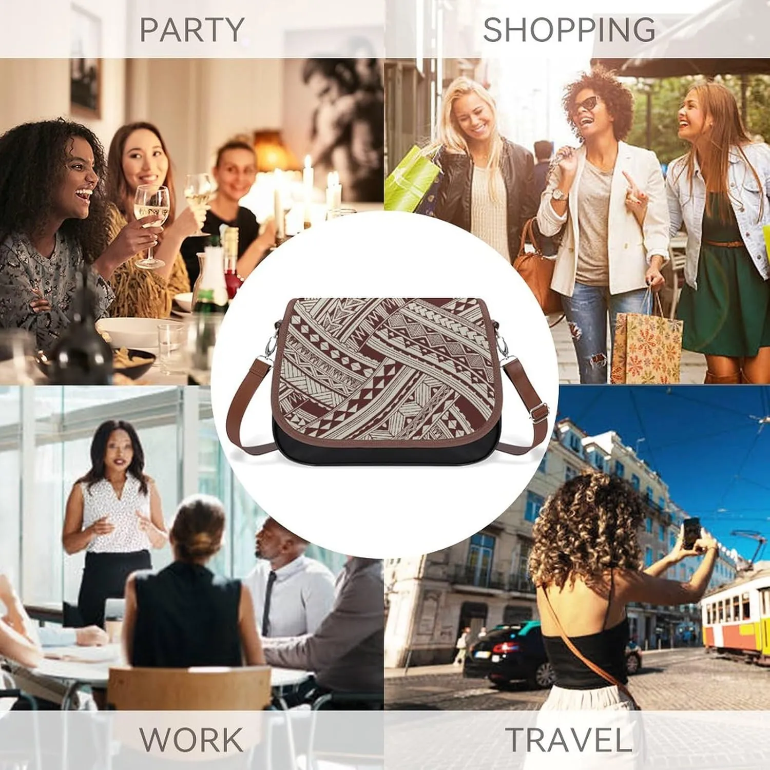 Customized Polynesian Women'S Crossbody Bag, Multi-Functional Work And Travel Bag, Fashionable Youth Small Bag