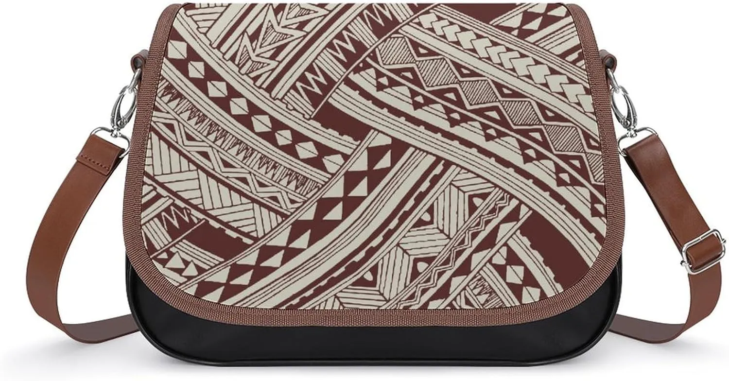 Customized Polynesian Women'S Crossbody Bag, Multi-Functional Work And Travel Bag, Fashionable Youth Small Bag