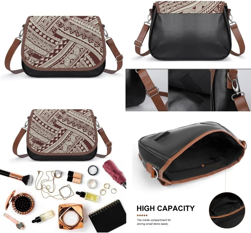 Customized Polynesian Women'S Crossbody Bag, Multi-Functional Work And Travel Bag, Fashionable Youth Small Bag