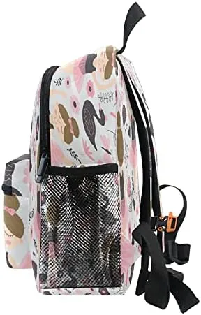 Cute Ballerina Girl Toddler Backpack, Student School Bag for Boys Teen Girls Kids