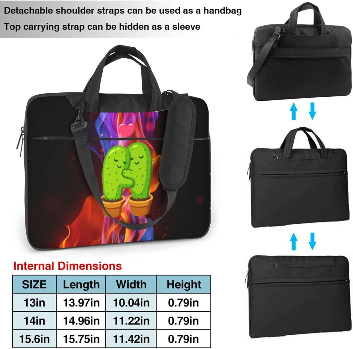 Cute Cartoon Rat Laptop Shoulder Bag ​for Men Women, Computer Carrying Case Messenger Bag with Strap
