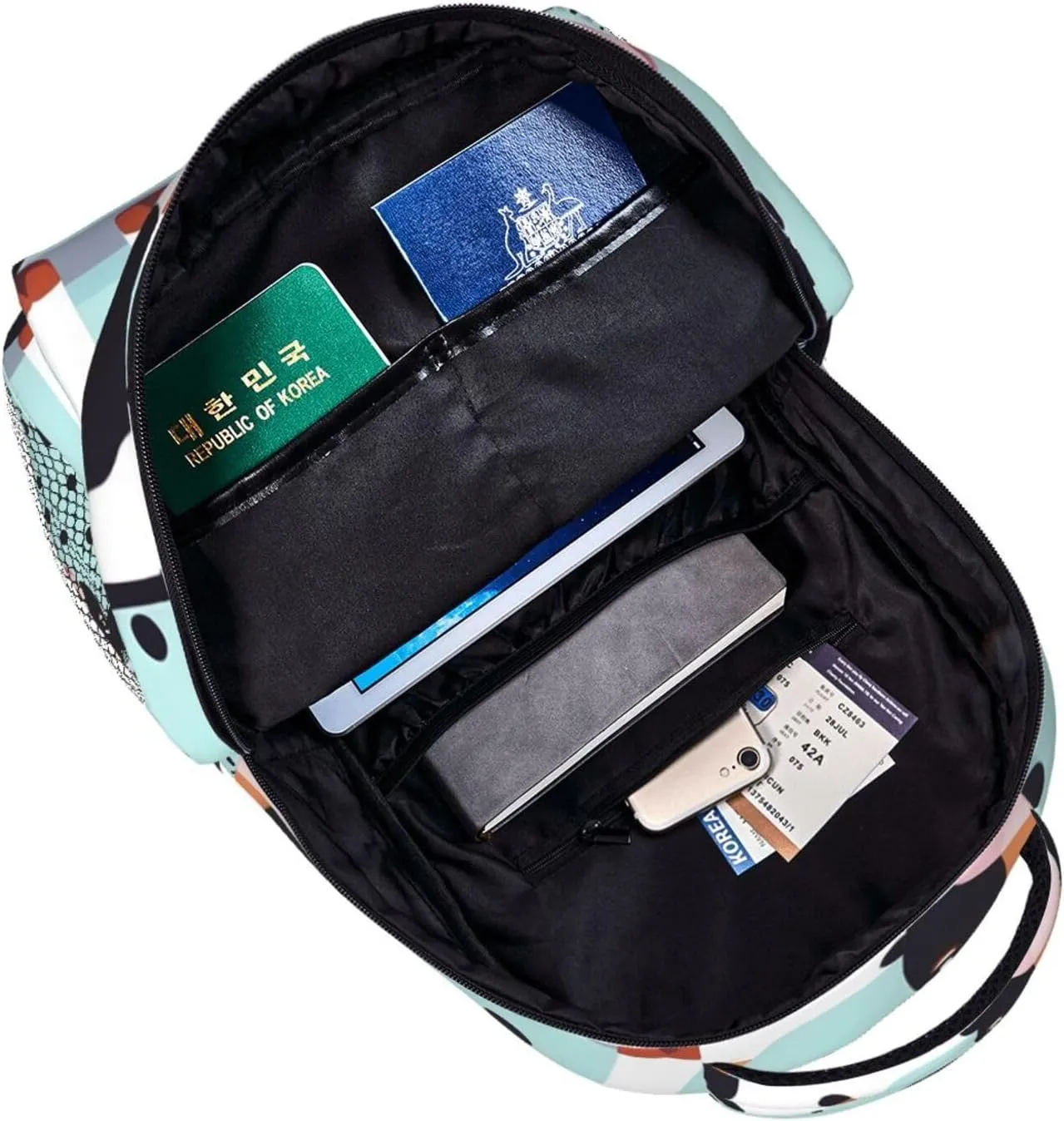 Cute Cow Polka Dot print Lightweight Bookbag Casual Laptop Backpack for Men Women College backpack