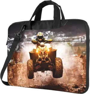 Cute hedgehog and mushrooms Forest Laptop Shoulder Bag ​for Men Women, Computer Carrying Case Messenger Bag with Strap