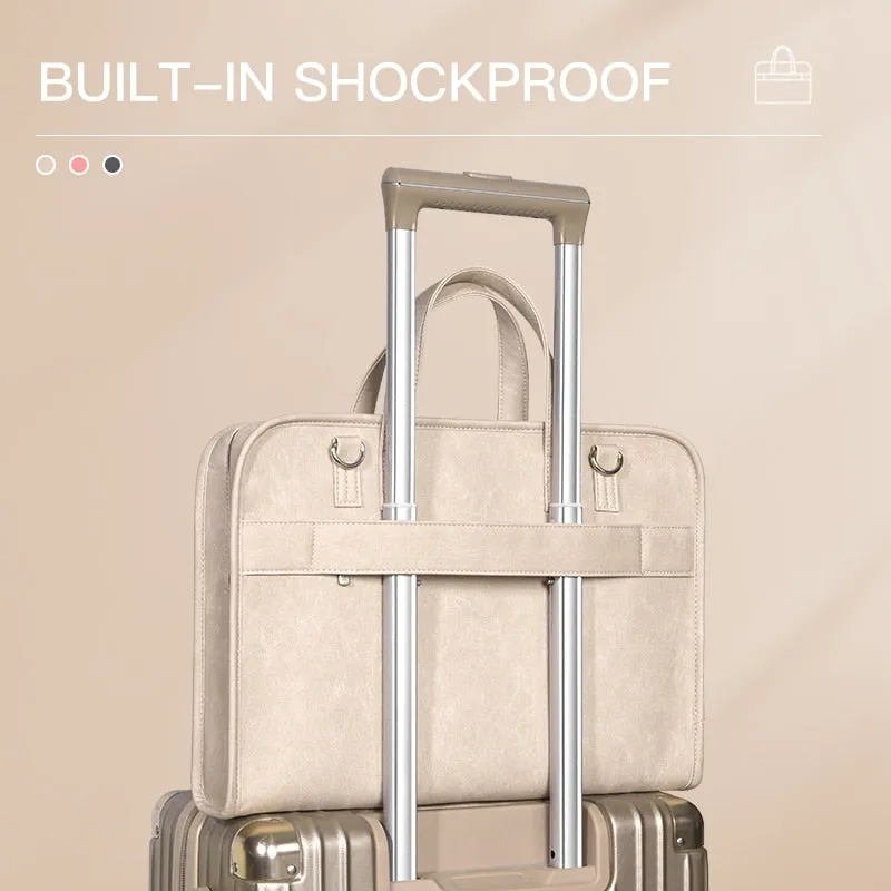 Cute Office Laptop Bag with Teddy Accessory