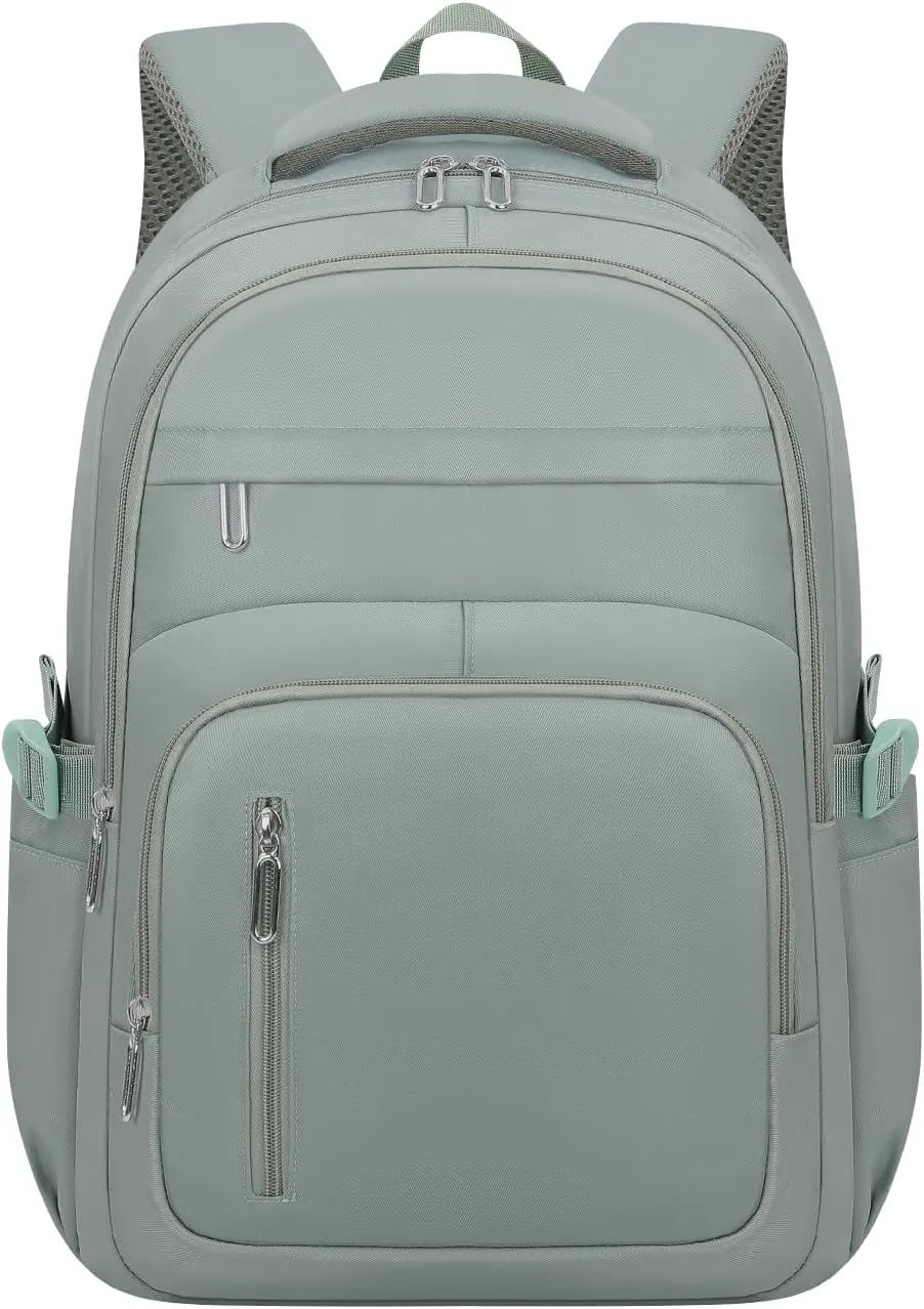 Cute School Backpack for Women Men Casual Travel Laptop Backpack Aesthetic Lightweight College Bookbags for Kids(Green)