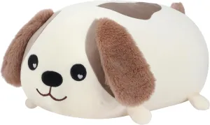 Cuteoy 17.7" Puppy Stuffed Animal Plush Pillow Soft Comfortable Plushies Large Throw Body Pillow Sleeping Dog Plush Toy for Girls Boys Birthday