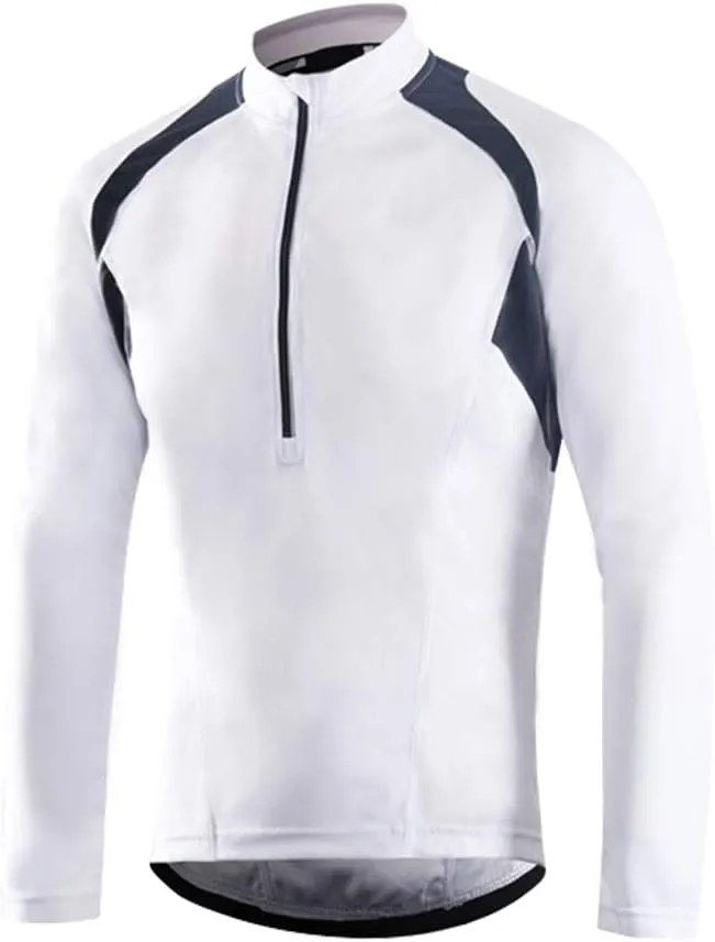 Cycling Bike Jersey for Men Short and Long Sleeve Bike Bicycle Shirts Biking Clothing Breathable Quick-Dry Shirt with Pockets