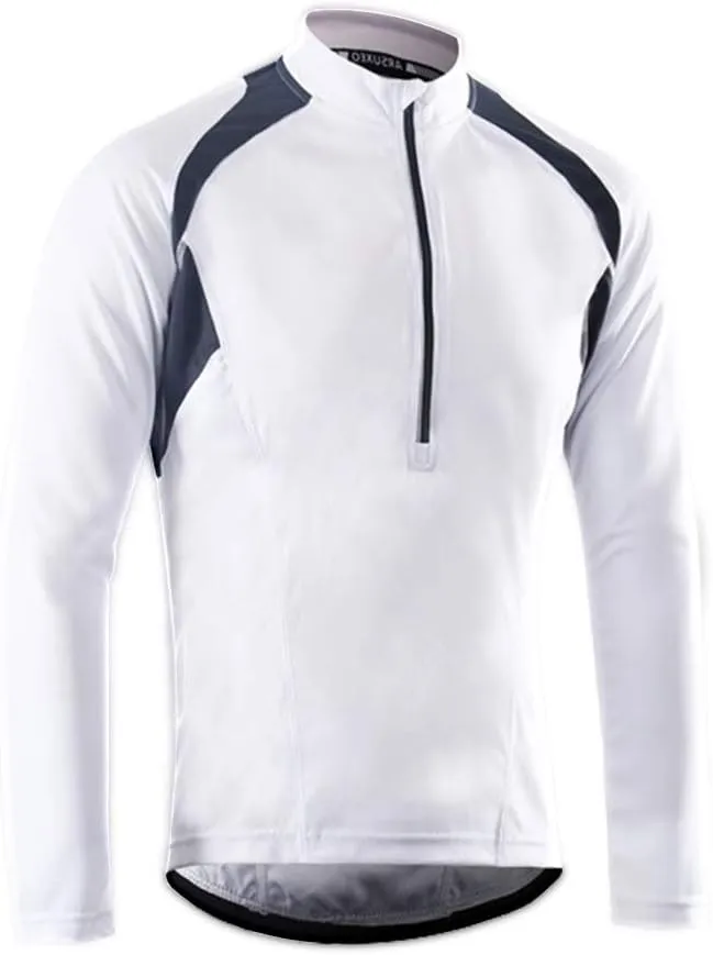Cycling Bike Jersey for Men Short and Long Sleeve Bike Bicycle Shirts Biking Clothing Breathable Quick-Dry Shirt with Pockets