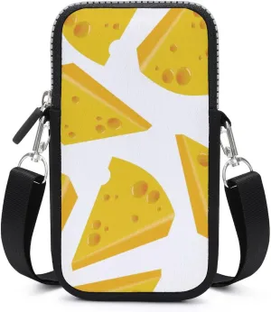 Delicious Cheese PrintSmall Crossbody Bag - Mini Phone Wallet with Crossbody Strap And Wallet