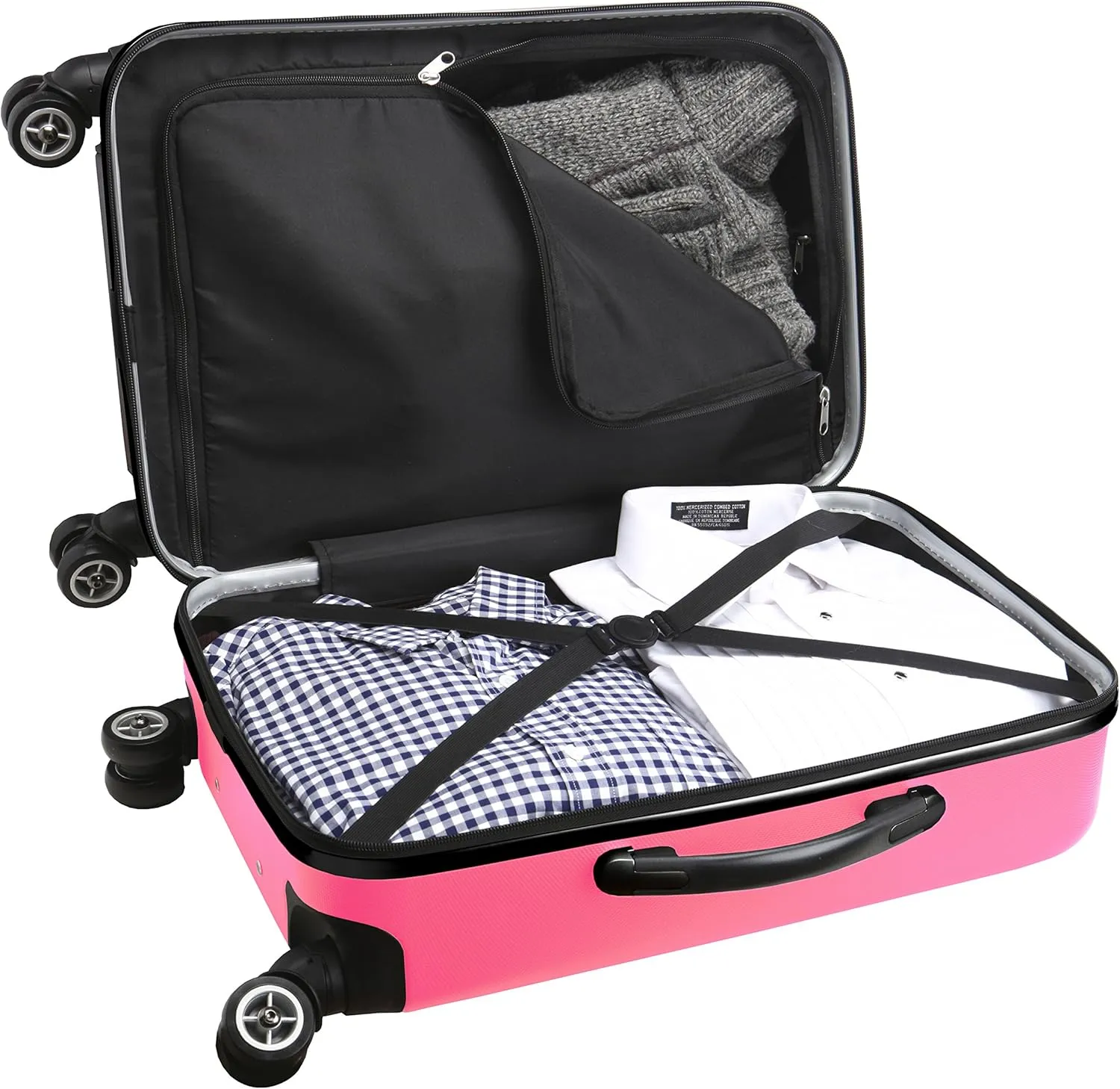 Denco NHL Vegas Golden Knights Carry-On Hardcase Luggage Spinner