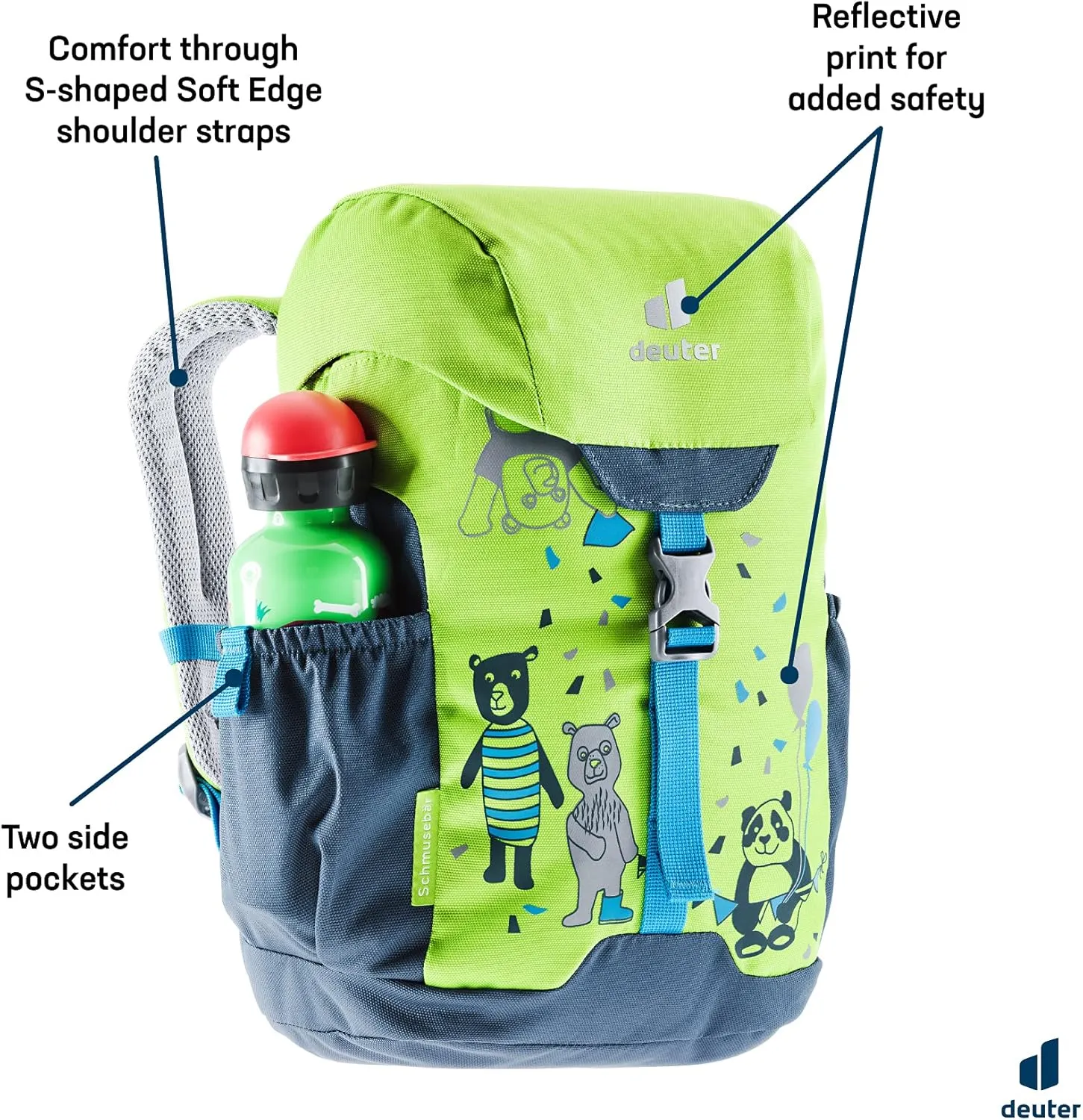 Deuter Schmusebar Backpack I Children's Day Pack for School, Traveling & Hiking