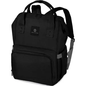 Diaper Bag Backpack for Mom and Dad - Unisex Baby Backpack Diaper Bag with Stroller Straps - Multifunctional, Waterproof, and Stylish Diaper Backpack - Midnight Black