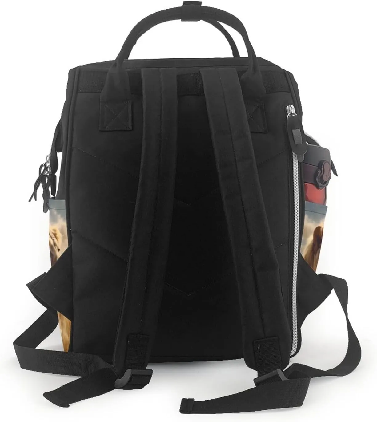 Diaper Bag Backpack for Women Waterproof Mummy Backpack Large Nappy Bag Prairie lion Nursing Bag