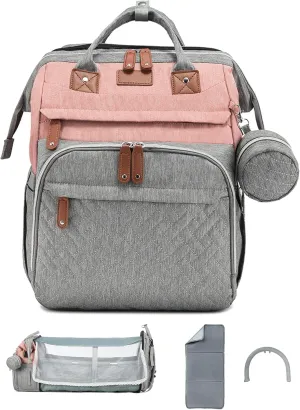 Diaper Bag Backpack with Changing Station, Spacious Durable Baby Travel Bag for Moms & Dads, with USB Port & Insulated Pockets, Large Capacity, Stylish for boys girls, Essential Newborn Gear