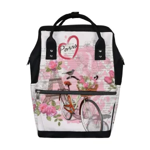 Diaper Bag Mummy Backpack Travel Romance Paris Poster Multifunction Baby Nappy Bag Large Capacity Nursing Bags Waterproof Travel Backpack