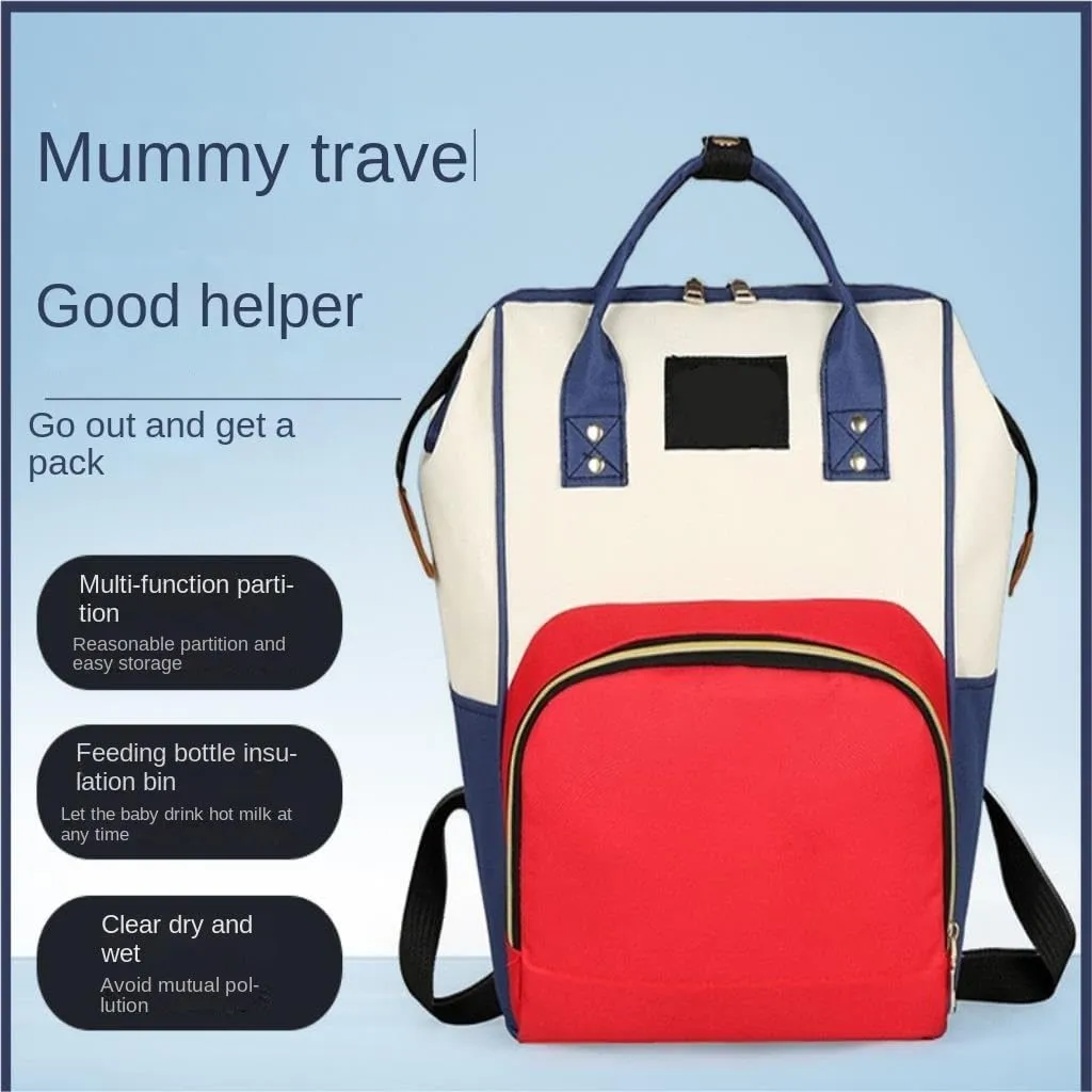 Diaper Bag Mummy bag thermal insulation fashionable lightweight travel backpack storage backpack Daiper Bag(Green)