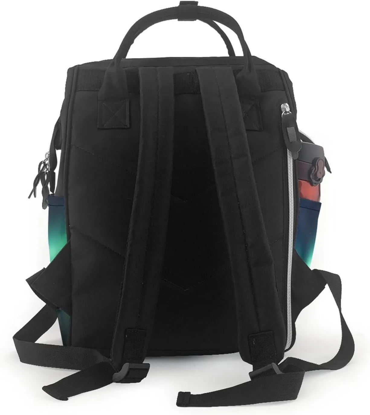 Diaper Bag Nappy Backpack Baby Bag British Flag Mummy Backpack Multifunction Changing Bags for Travel, Aurora Borealis, One Size