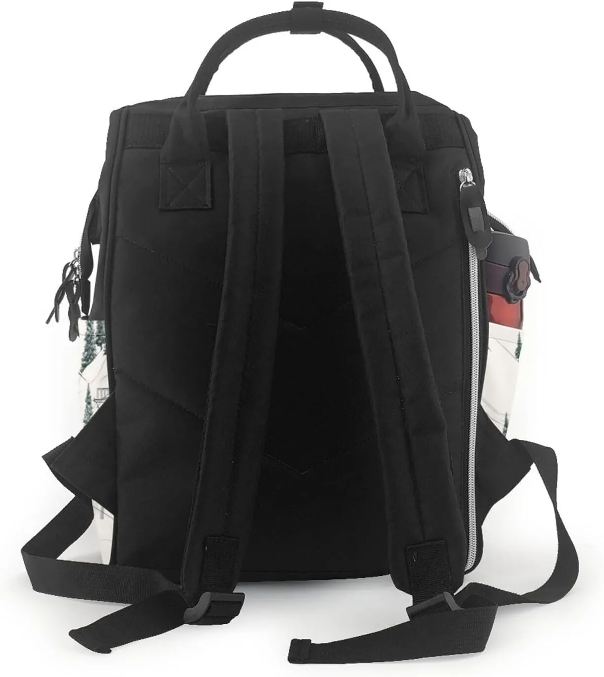 Diaper Bag Nappy Backpack Baby Bag Native American1 Mummy Backpack Multifunction Changing Bags for Travel, Ski Lift With Fir Tree, One Size