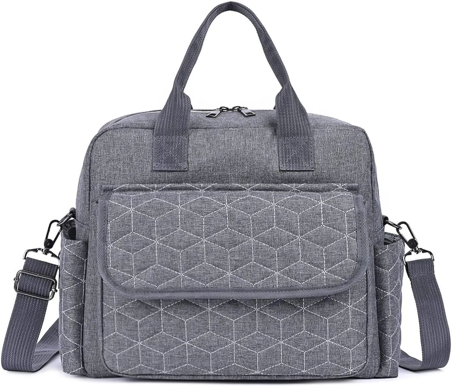 Diaper Bag Tote Baby Changing Bag Baby Bags for Mom Multifunction Travel Diaper Bag for Women（Grey1）