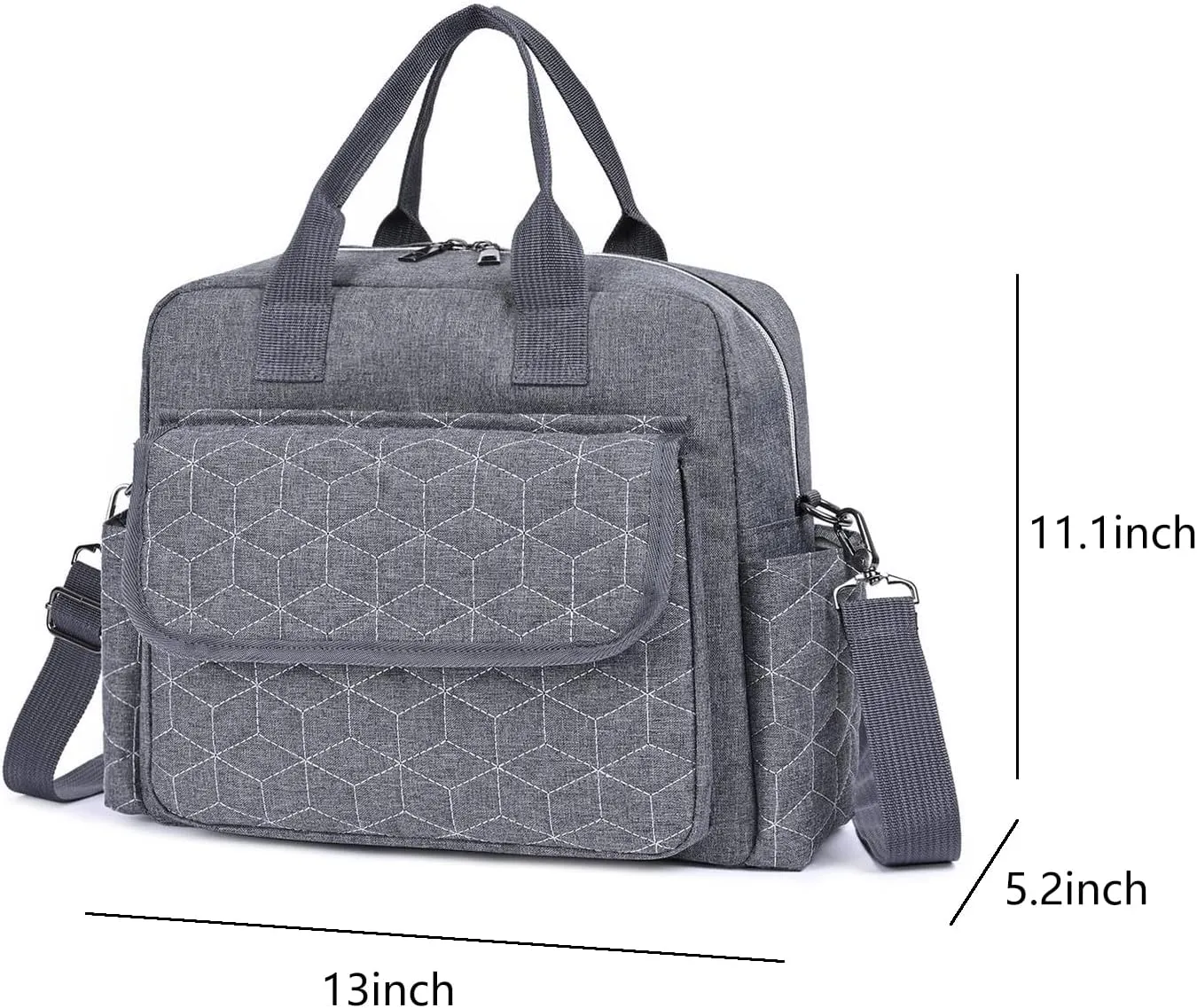 Diaper Bag Tote Baby Changing Bag Baby Bags for Mom Multifunction Travel Diaper Bag for Women（Grey1）