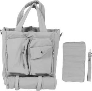 Diaper Bag Tote, Hospital Bag Large Travel Weekender Diaper Changing Messenger with Adjustable Detachable Shoulder Strap