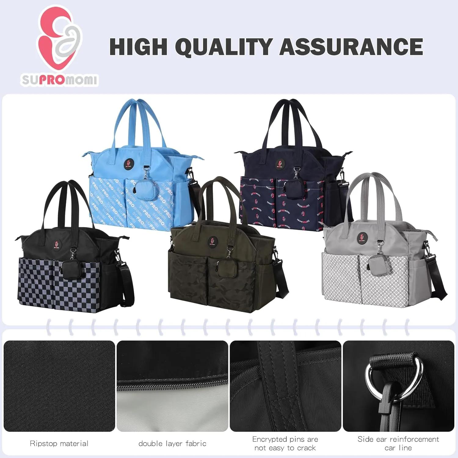Diaper Bag Tote: Large Tote Baby Bag Boy Diaper Bag Stylish Girl Diaper Bag,Shoulder Mommy Bag