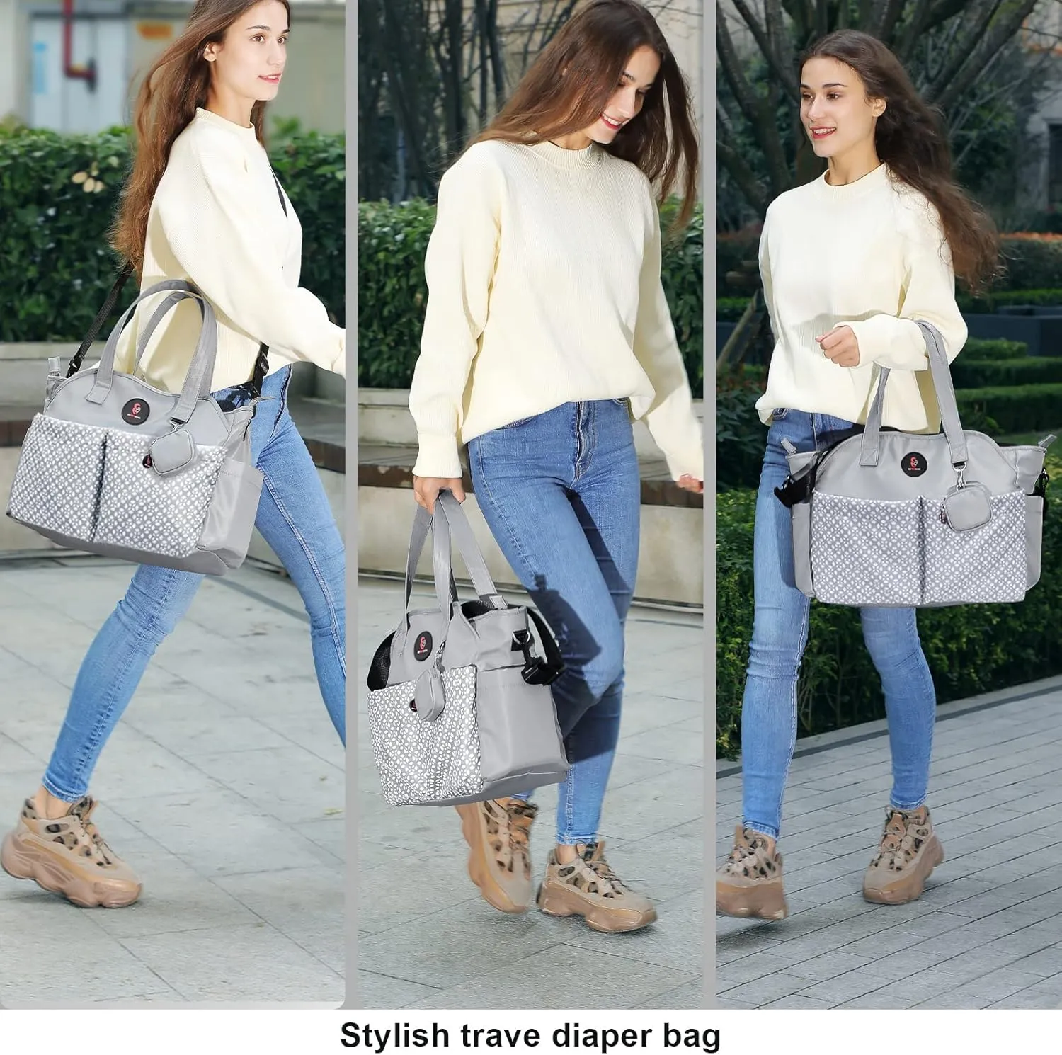 Diaper Bag Tote: Large Tote Baby Bag Boy Diaper Bag Stylish Girl Diaper Bag,Shoulder Mommy Bag